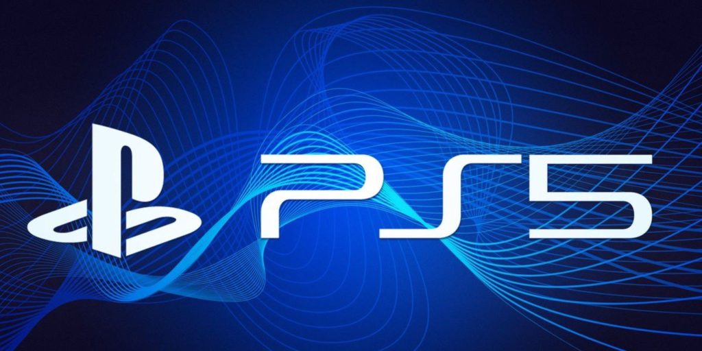 playstation 5 ps5 logo blue background