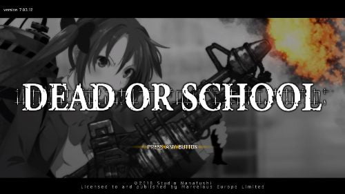 Dead or School title screen 1