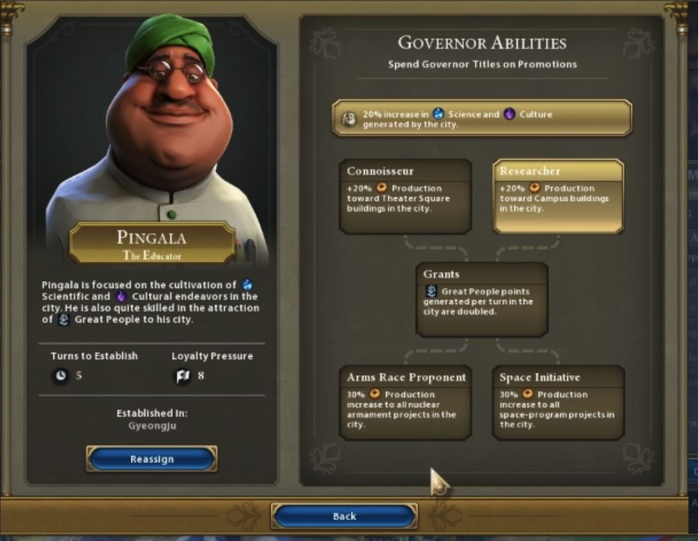 pingala civ 6 governor