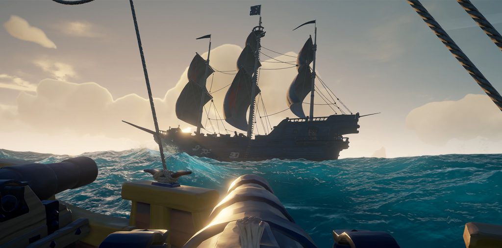 sea of thieves ship combat
