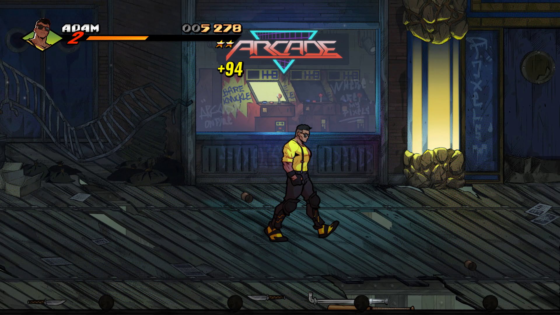 streets of rage 4 retro levels secret feat