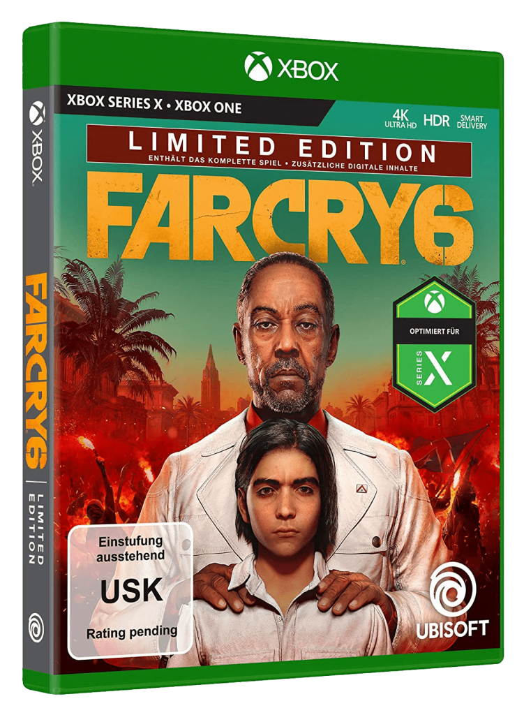 نمونه‌ای از برچسب Smart Delivery بر روی جعبه بازی Far Cry 6